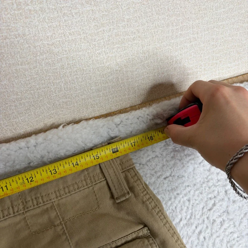 Levis Workwear Loose Straight Cargo Pants Tan Khaki Mens 33x32 baggy wide leg